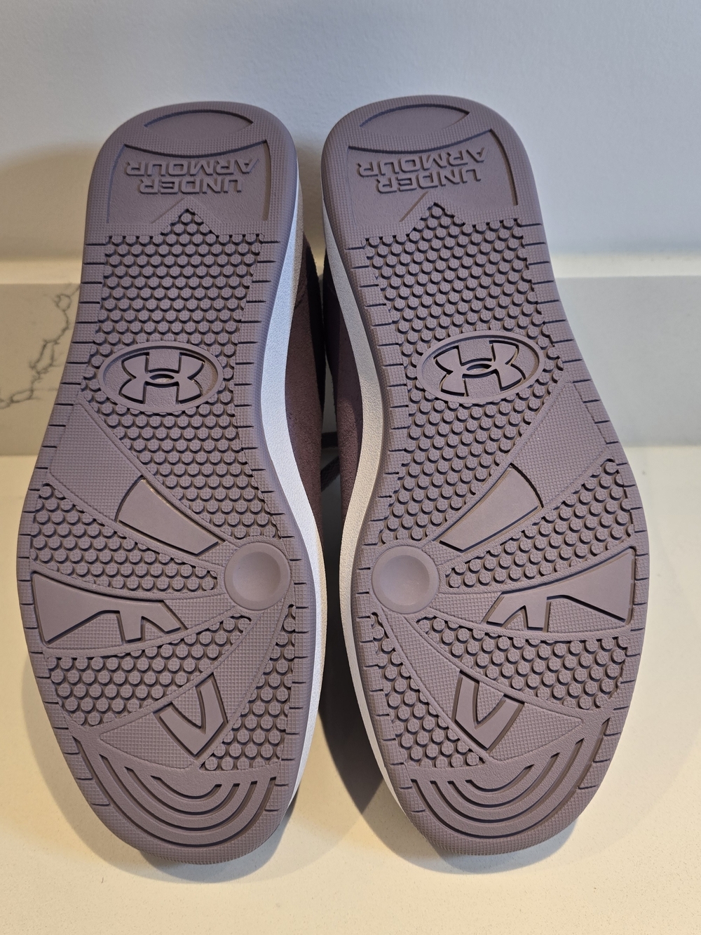 Under Armour Purple Suede Casual Sneakers - Picture 6 of 7